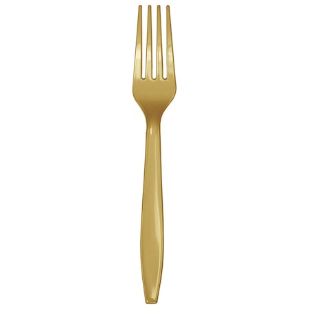 Touch Of Color Glittering Gold Plastic Forks, 7", 288PK 010473